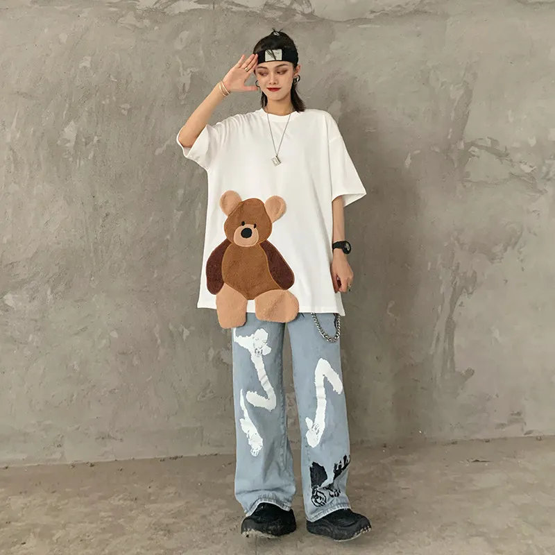 Cute Campus Port Style Ins Top - White