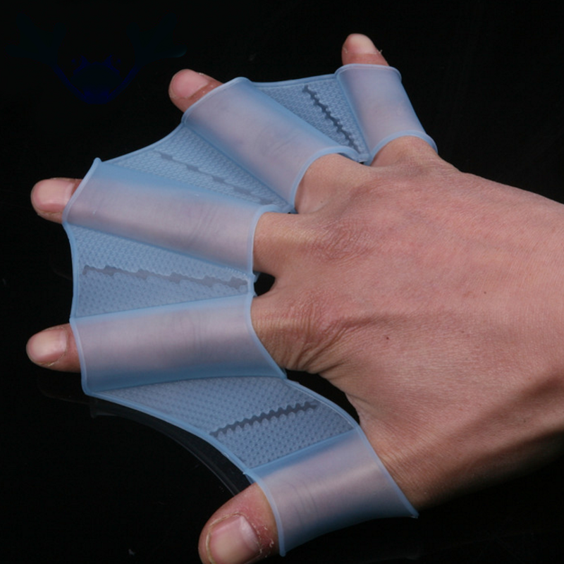 Half-finger Short Auxiliary Suit Fins, Hand Webs, Adult Half-palm Assisted Swimming