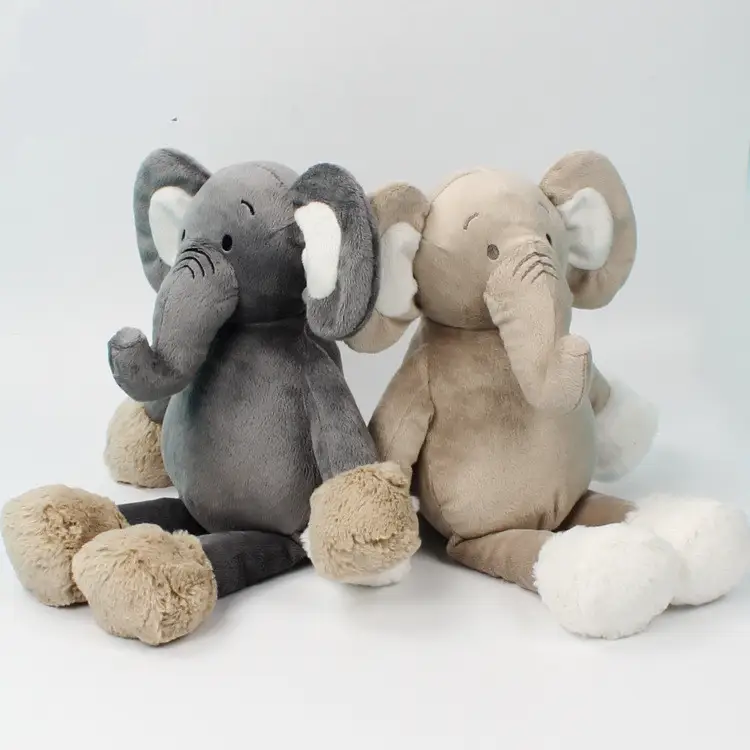 Plush Comfort Toy Gray Elephant Doll