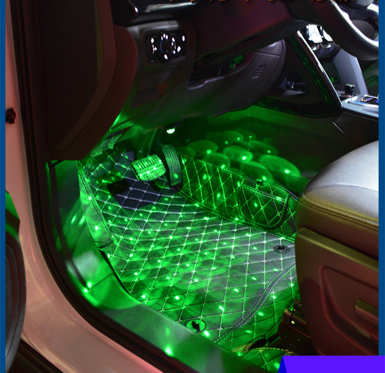 New Car Interior Led Refit Free Underfoot Star Lighting Explosion Dj Seven Color Atmosphere Lighting — foto 5