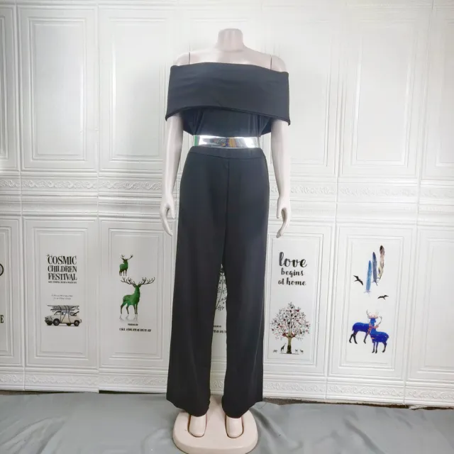 Two piece Dress Mid sleeve Mid length Slim Fit Plus Size Black - Shop at LoveMi