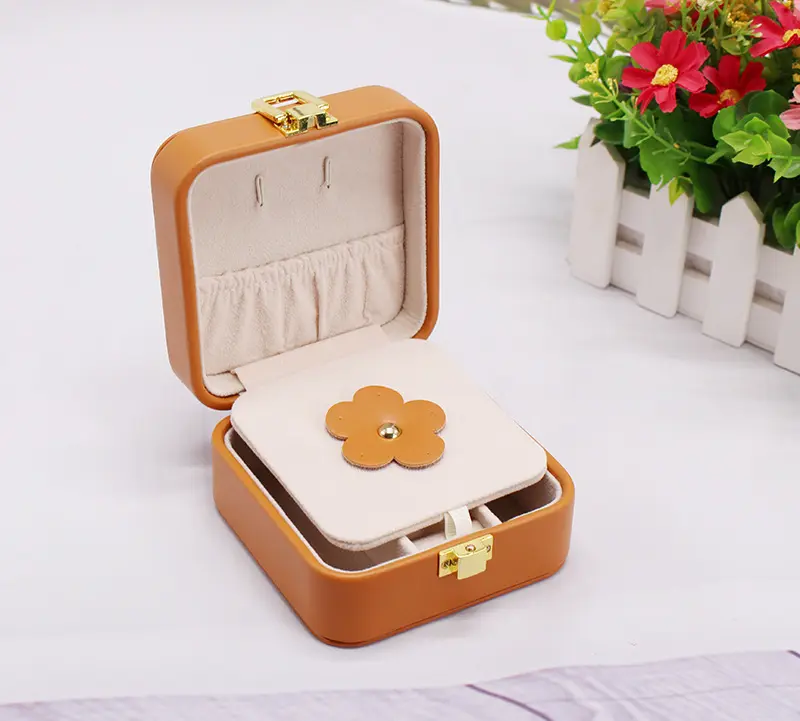 Earrings Jewelry Double Storage Box European