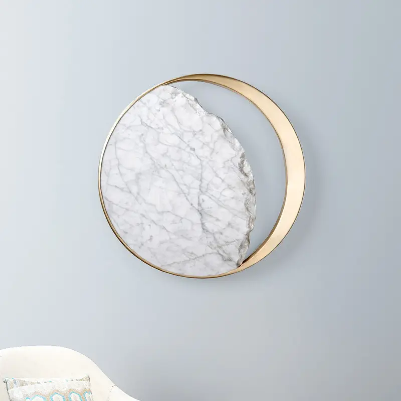 Marble Bedside LED Wall Lamp Creative Art