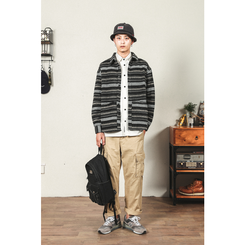 American Retro Military Multi-pocket Tooling Casual Straight-leg Pants