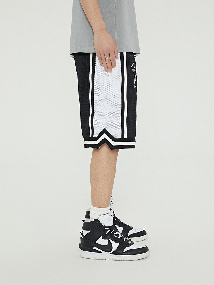 Webbing Stitching Basketball Pants Sports Pants Tide Brand Five-point Pants