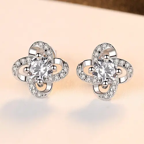S925 Sterling Silver Stud Earrings Wholesale 3A