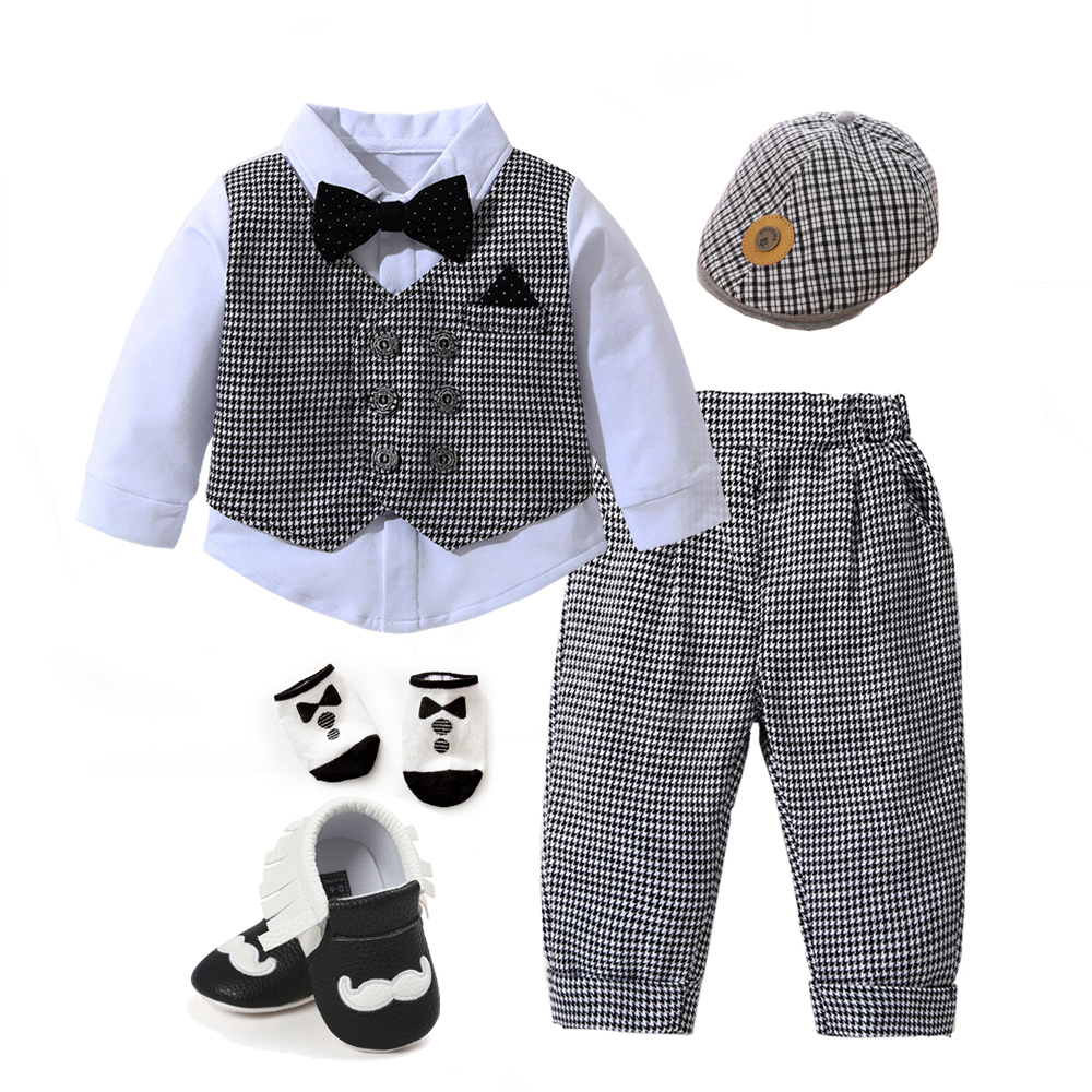 Spring And Autumn Long-Sleeved Baby Clothes Gentleman Suit