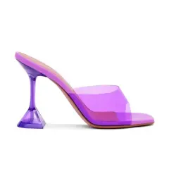 Transparent Crystal With Slippers Women Summer - Purple - View 1