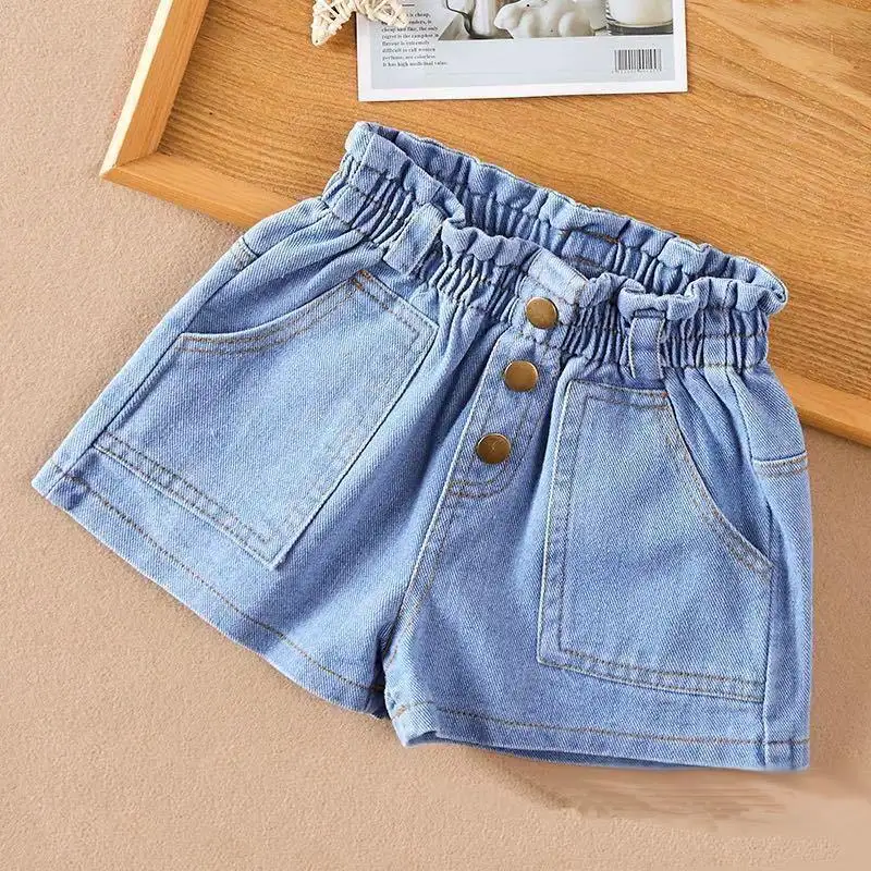 Girls' Shorts, Summer, Children's Denim Outer Pants