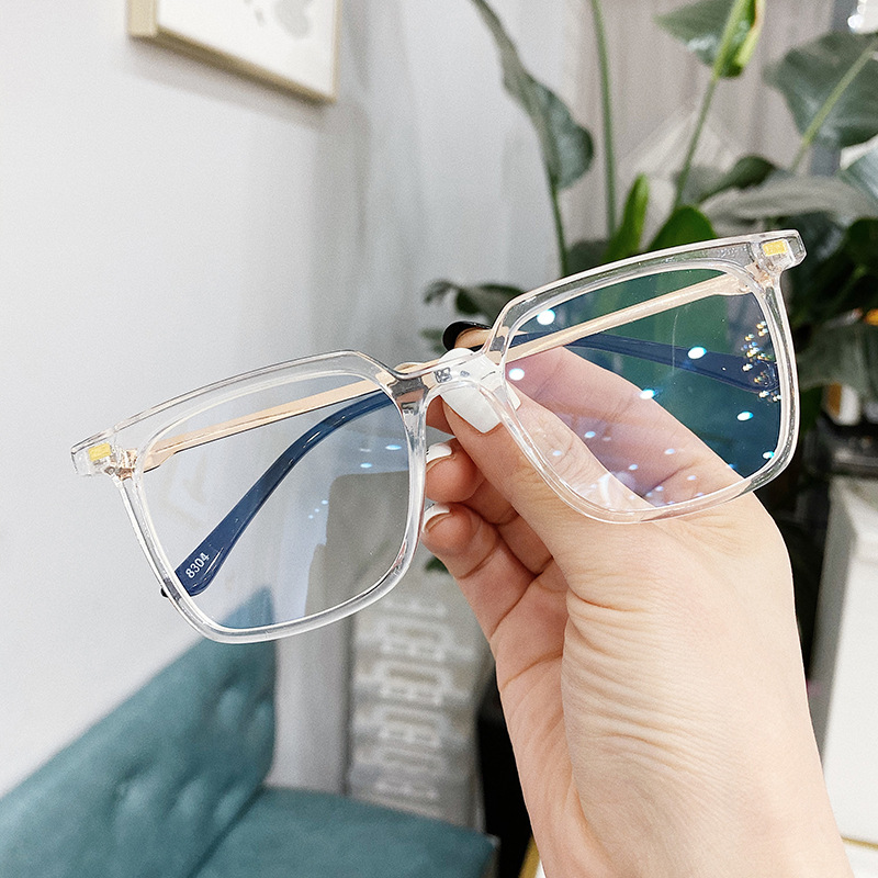 Plain Glasses, Square Glasses Frame, All-match Myopia Glasses Frame