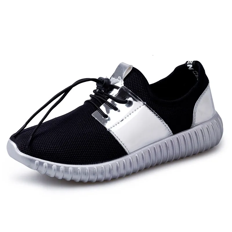 Spring And Summer Women'S All-Match Breathable Casual Sneakers - Silver