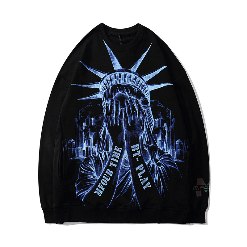 Hip Hop Street Graffiti Reflective Couple Sweatshirt