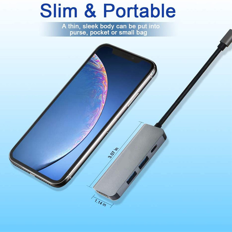 Hub USB HUB Splitter One For Four USB C To HDMI Docking Station - Image 2