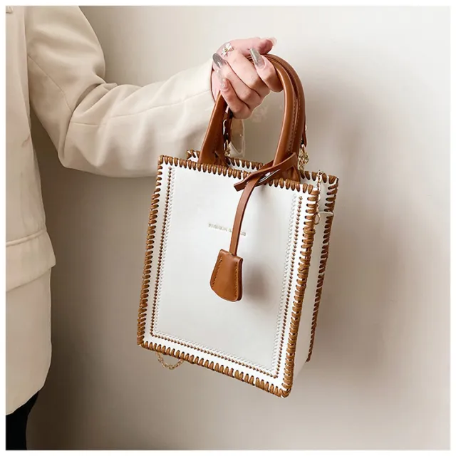 Material Package Made By Hand To Send Girlfriend Gifts Tote Bag Portable Female Bag Small Shoulder Messenger Bag White - Shop at LoveMi