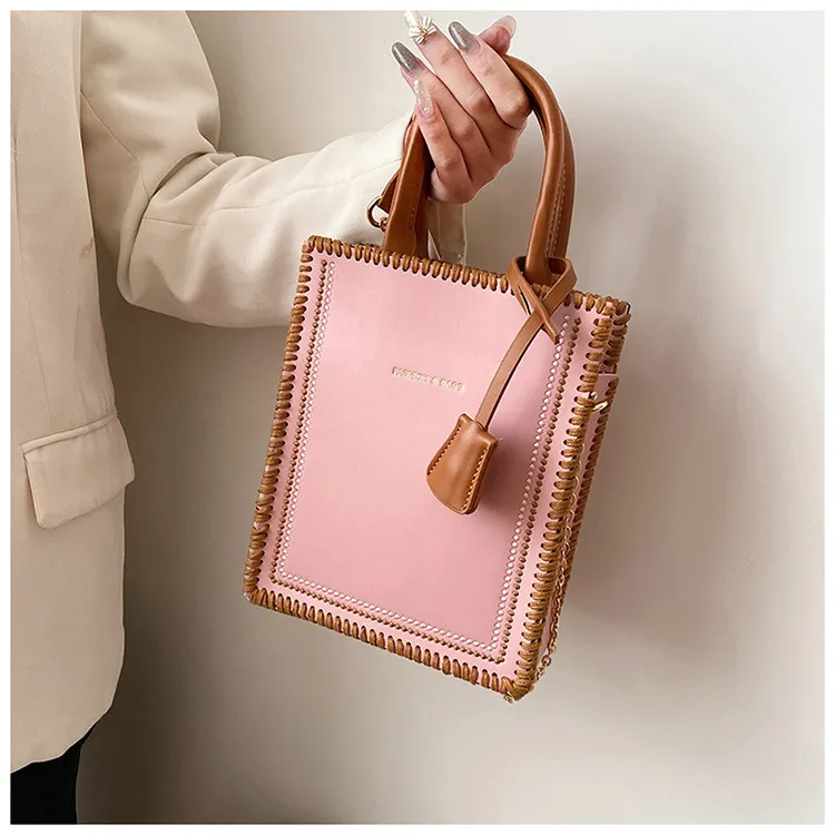 Material Package Made By Hand To Send Girlfriend Gifts Tote Bag Portable Female Bag Small Shoulder Messenger Bag - Pink
