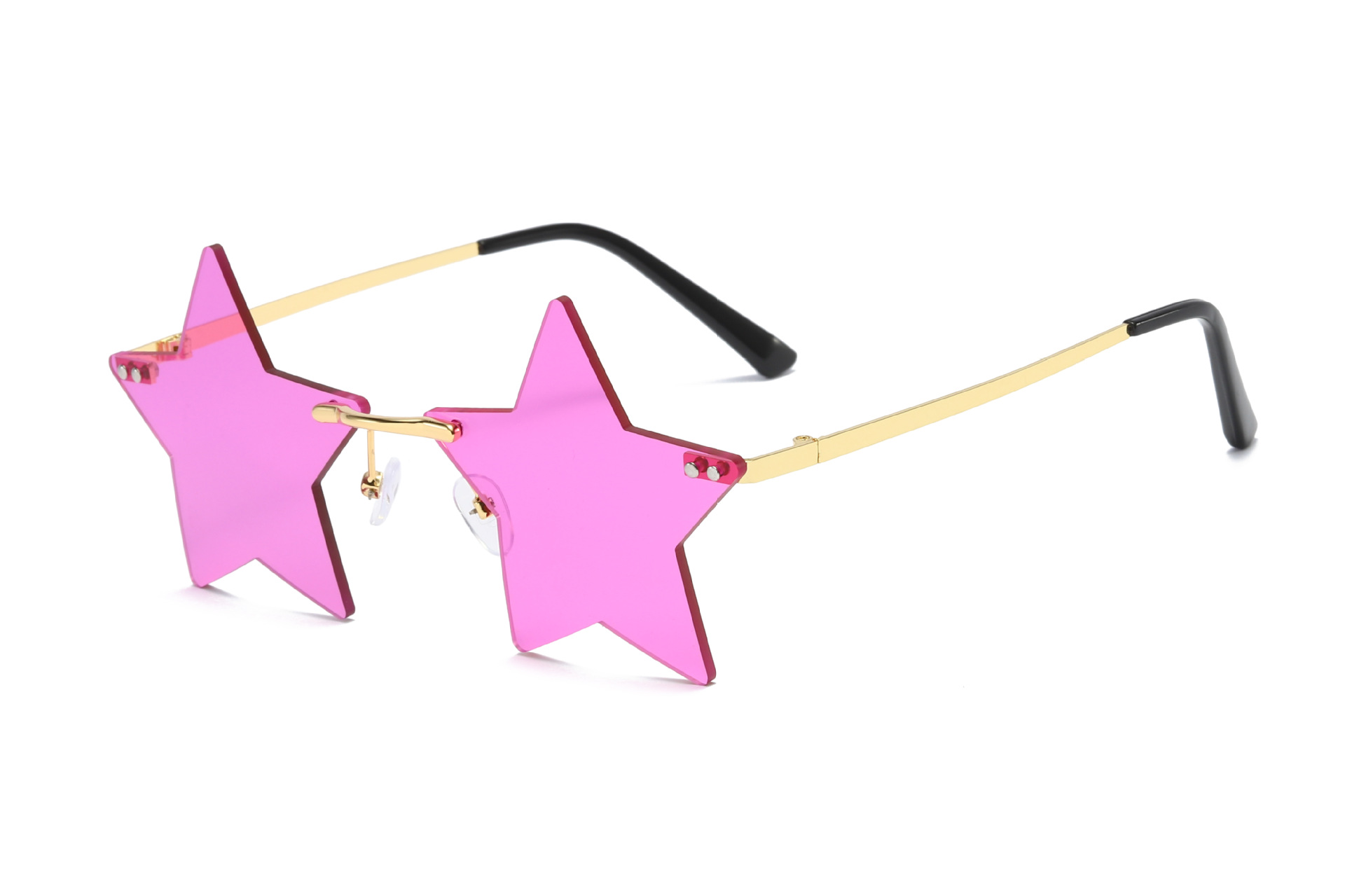 Rimless Star Fashion Small Sun glasses - Image 3