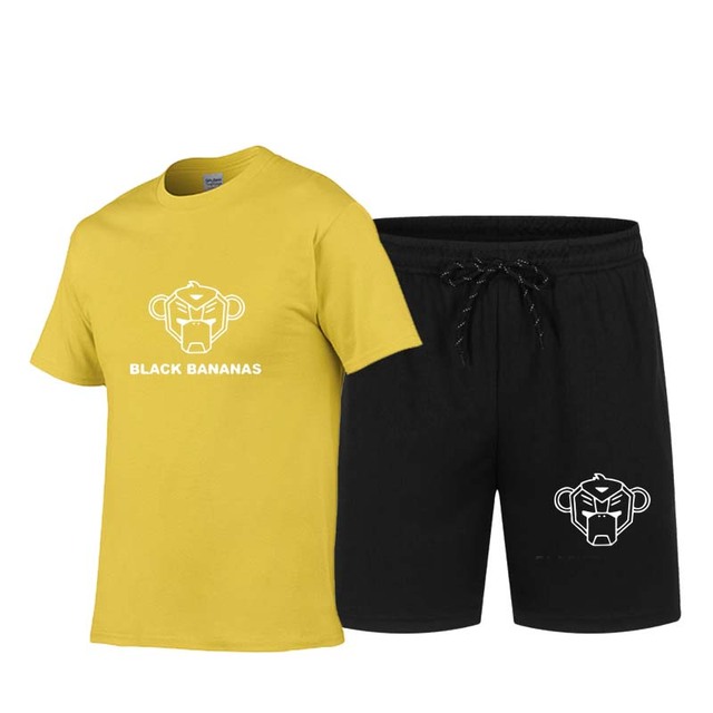 Summer Men's Hot Print T-Shirt Shorts