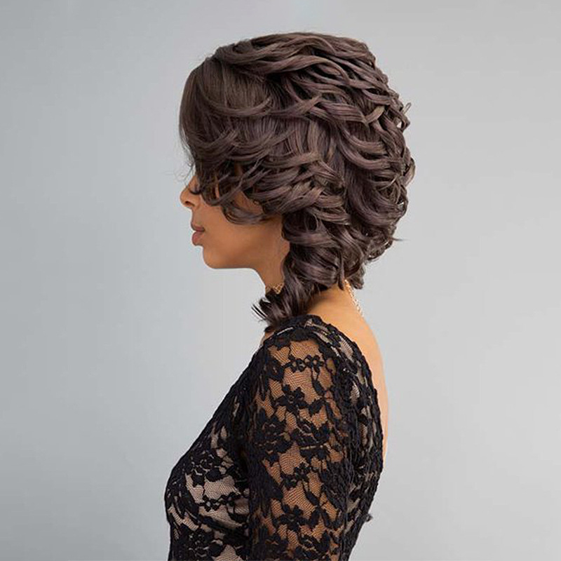 Black Wave Wig Headgear — foto 5