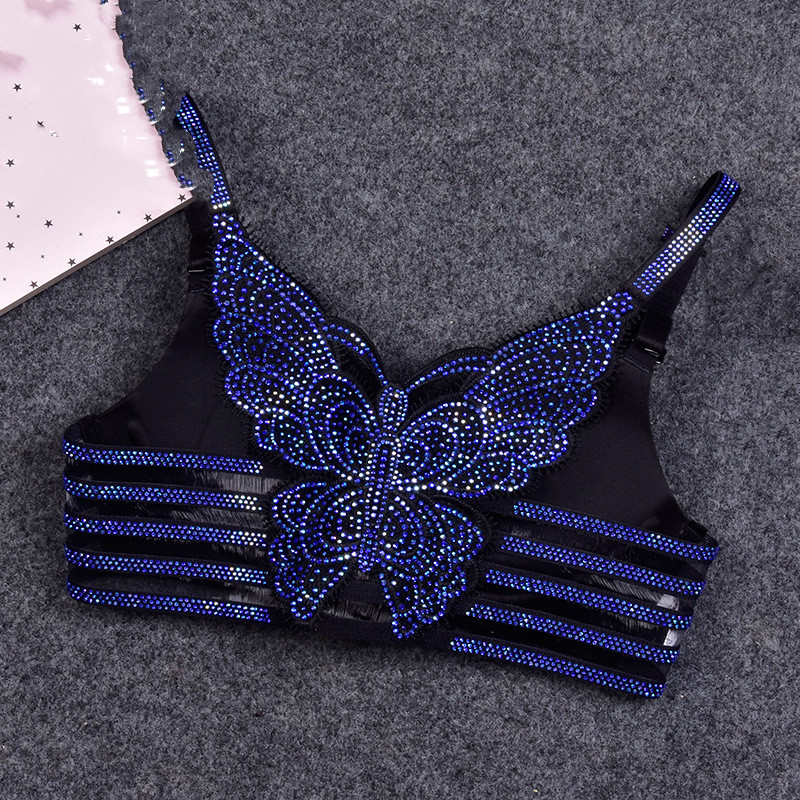 Title 5, Front Buckle Butterfly Belt Diamond Bright Diam...