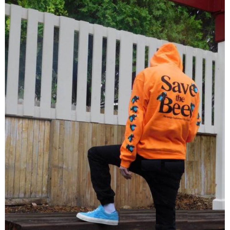 Letter Bee Hoodie Men's And Women's Sweater