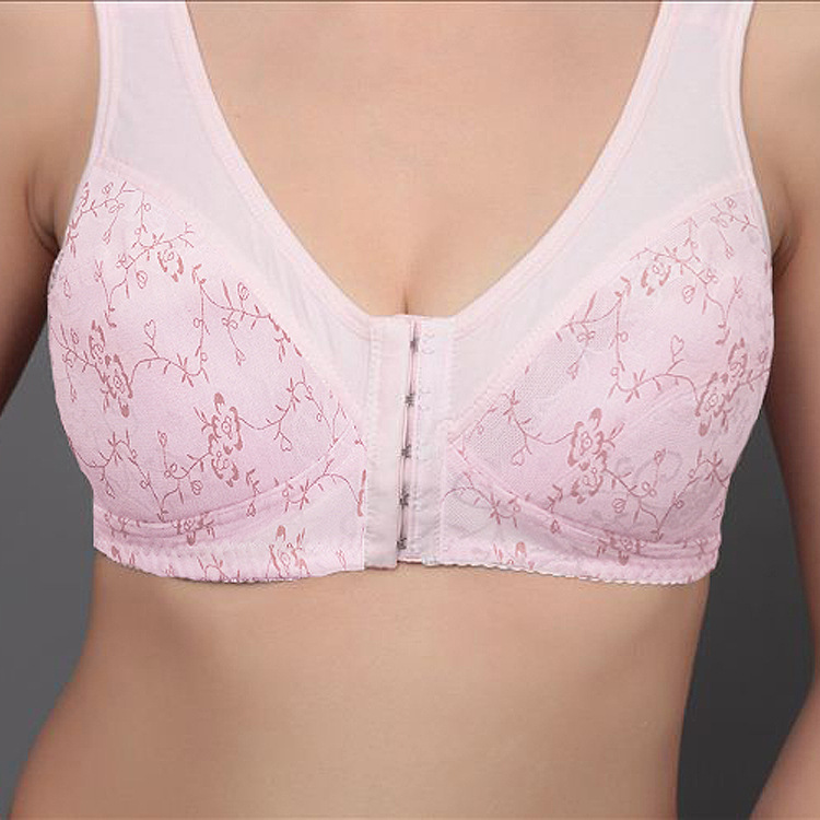 Title 4, No Rims Nursing Bra Thin Cotton Front Buckle La...