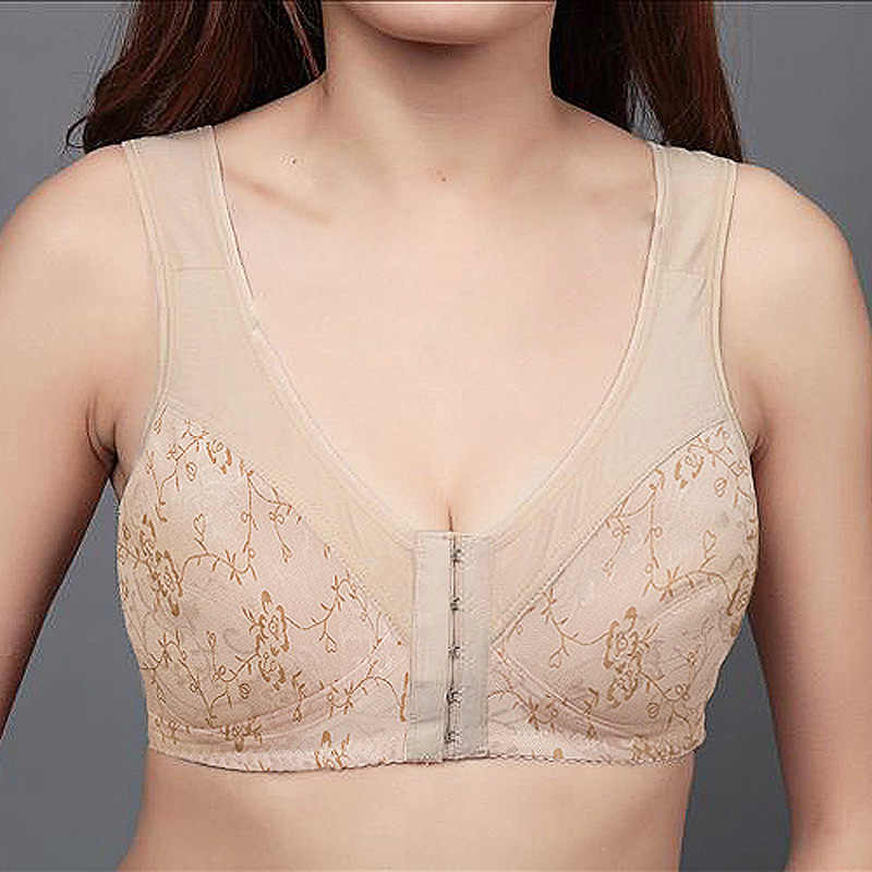 Title 6, No Rims Nursing Bra Thin Cotton Front Buckle La...