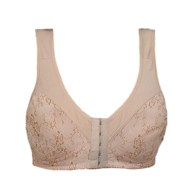 Title 2, No Rims Nursing Bra Thin Cotton Front Buckle La...