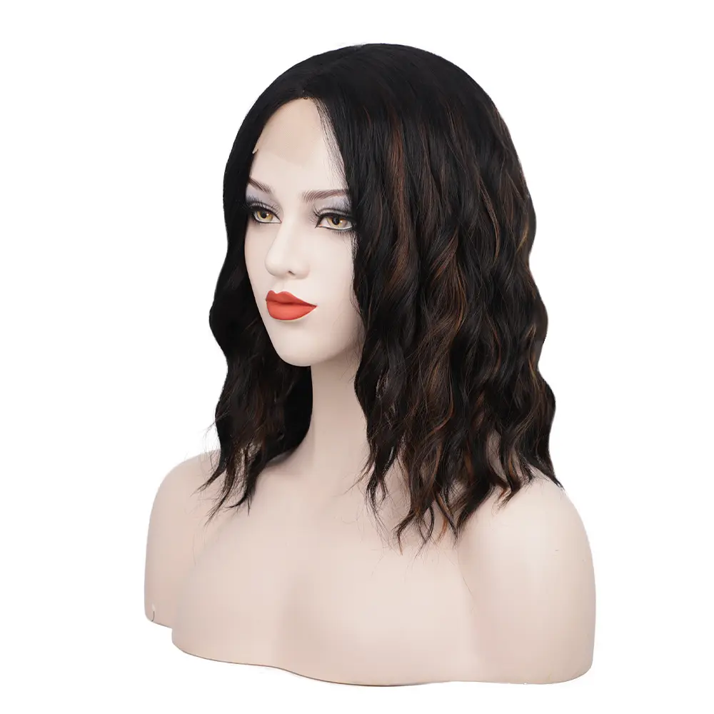 Front Lace Wig Curly Hair Short Fake