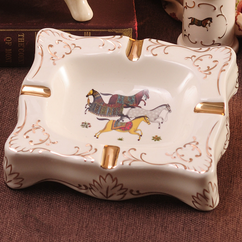 European-style Fruit Plate Set Modern Luxury Gift Ceramic