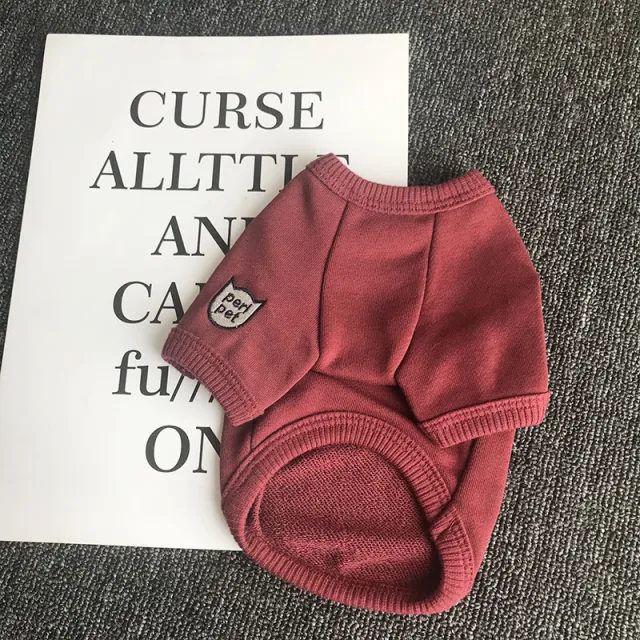 Pet Clothes Autumn And Winter Clothes New Allmatch Autumn Clothes Small Sweater Four Colors Red - Shop at LoveMi