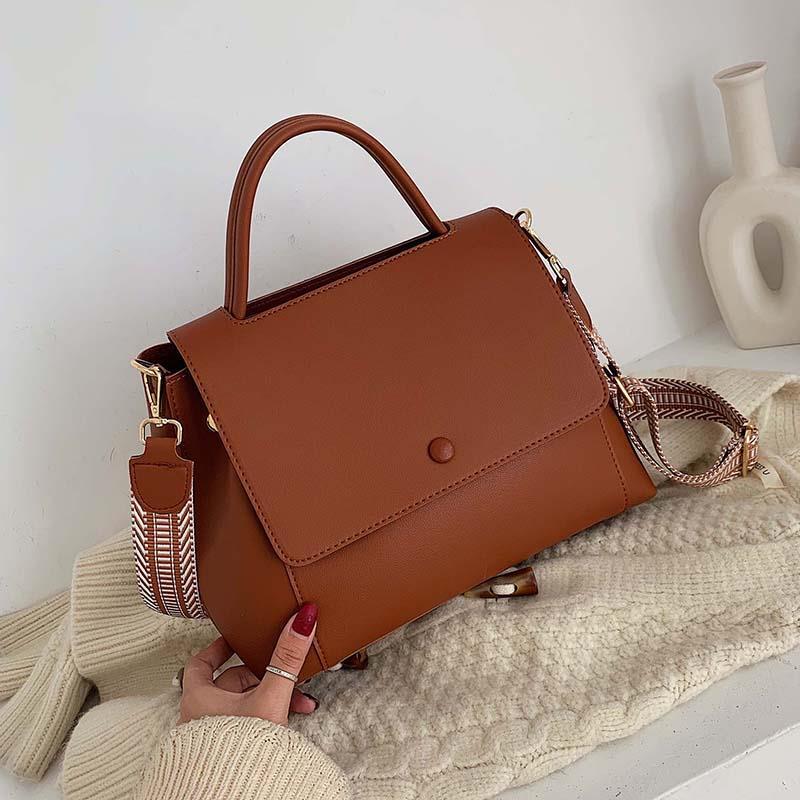 All Match Western Style Messenger Bag Western Style Fashion Shoulder Bag Brown - Shop at LoveMi