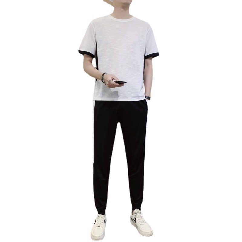 Summer Casual Short-sleeved Suit Men