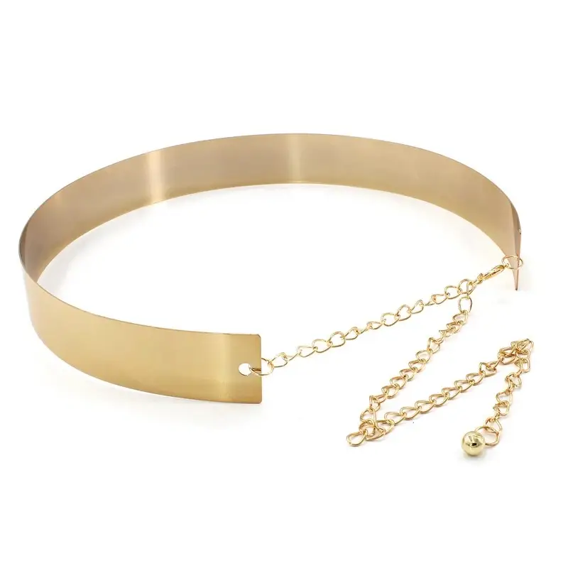 Ladies Metal Sheet Metal Belt With Girdle Decoration