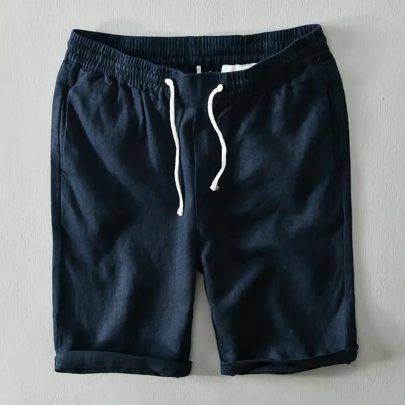 Simple Pocket Tether Shorts Men's Casual Straight Pants