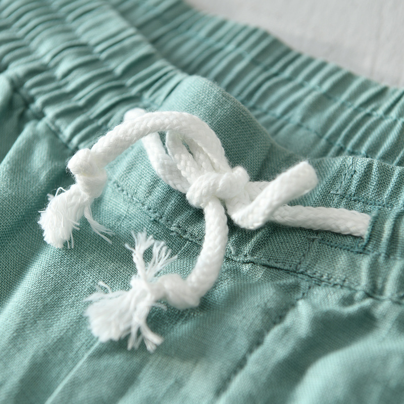 Simple Pocket Tether Shorts Men's Casual Straight Pants