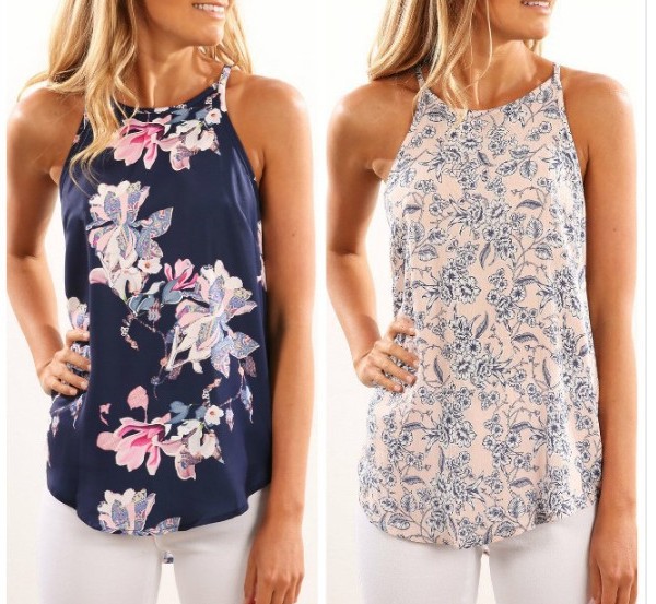 Title 3, Sleeveless Floral Digital Print Camisole