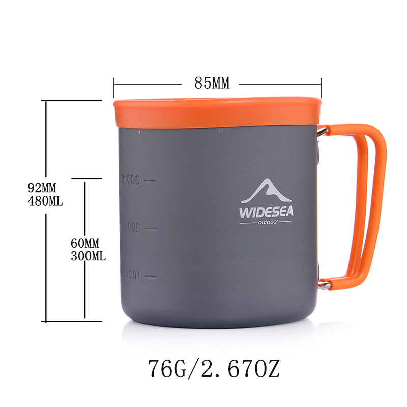 Anti-scalding Foldable Outdoor Aluminum Cup