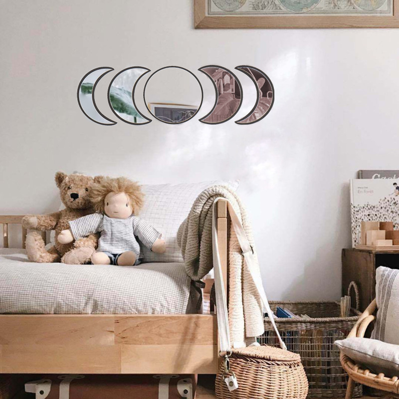 Bohemia moon phase mirror decoration