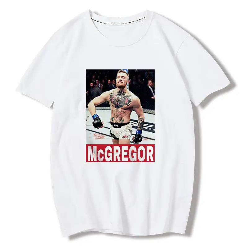 Free Fight Boxing Enthusiasts Spoof T-Shirt Cotton Short Sleeves