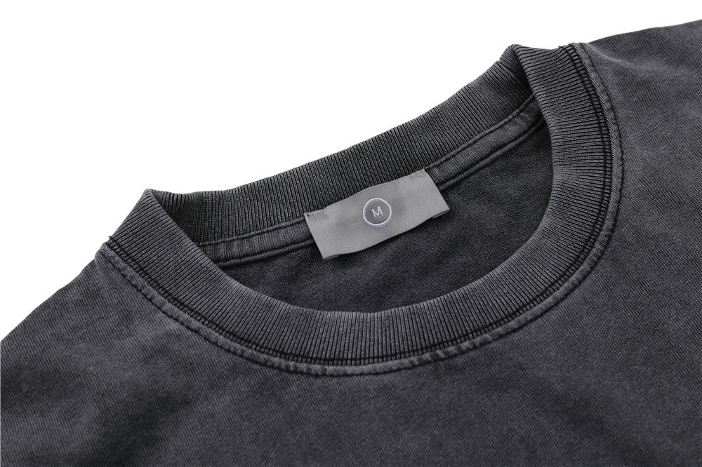 Fun Letter Printing Short-sleeved Men's Loose Round Neck Five-point Sleeves