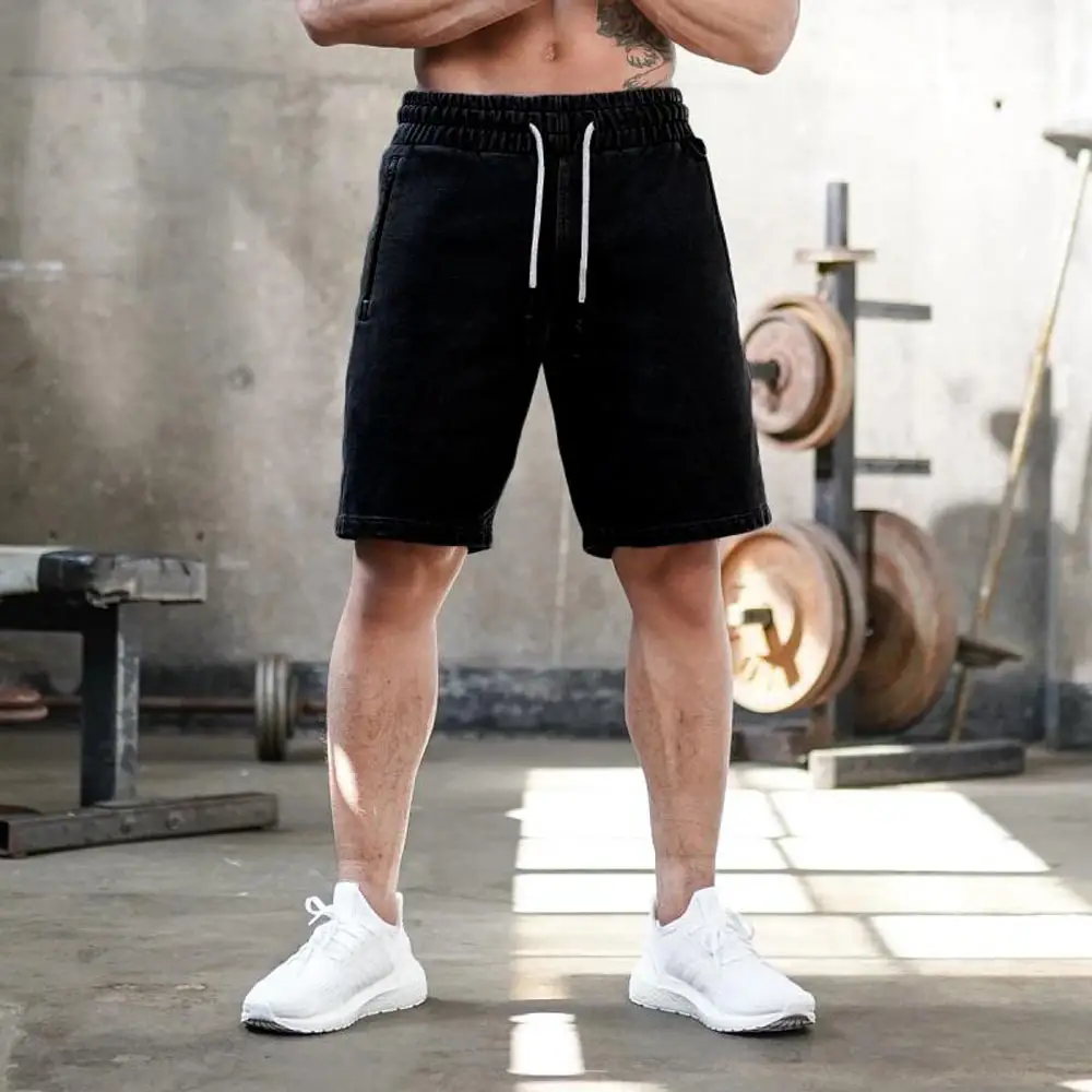 Summer Casual Loose Five-Point Pants Men'S Training Pants Cotton