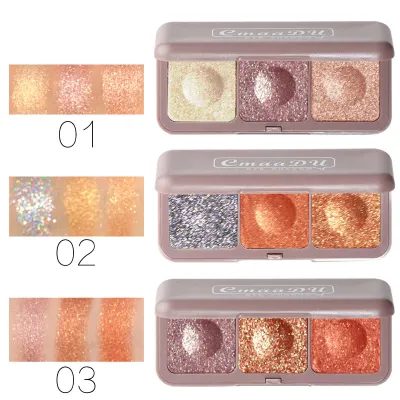 Keyboard Fingertips Three-color Mashed Potato Eyeshadow