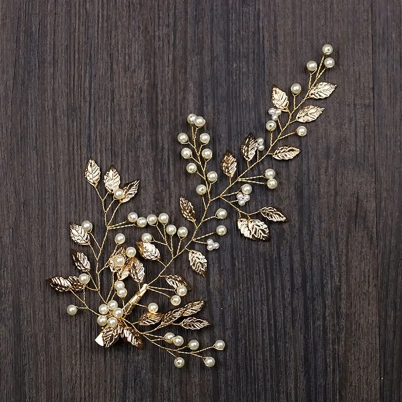 Golden Leaf Hairpin Hair