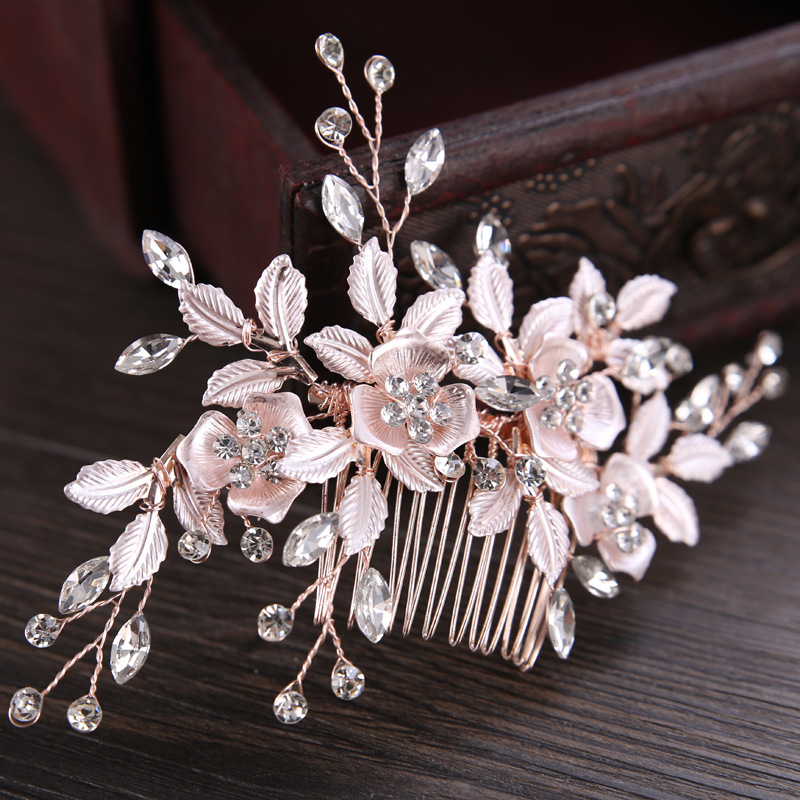 Golden Leaf Hairpin Hair Accessories New Wedding Dress Bridal Headdress — foto 4