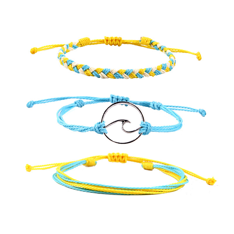 Hand-woven Hand-decorated Multi-layer Wave Wax Thread Waterproof Multi-color Rope