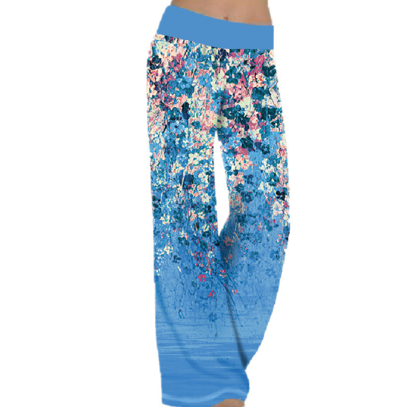 Title 6, Positioning Printed Yoga Wide-Leg Sports Trouse...