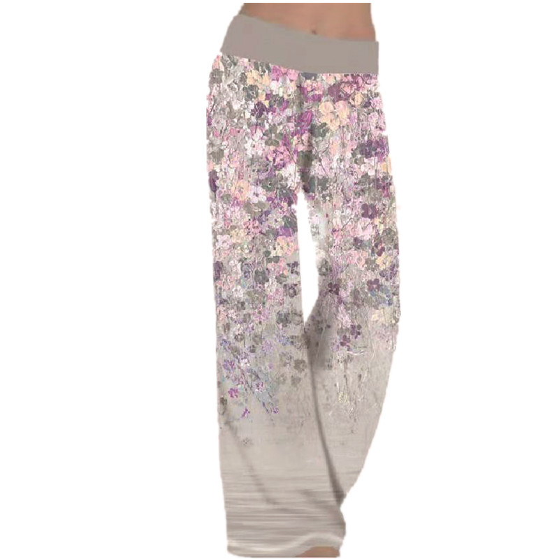 Title 7, Positioning Printed Yoga Wide-Leg Sports Trouse...