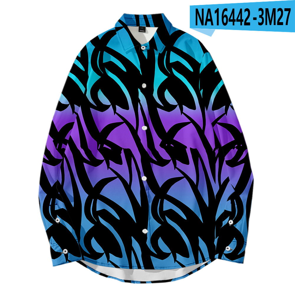 Vintage Print Long Sleeve Shirt