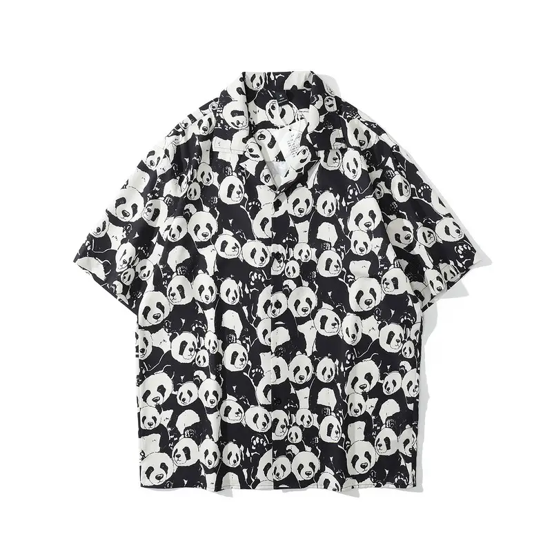 Harajuku Style Summer Vacation Beach Shirt Tide Brand