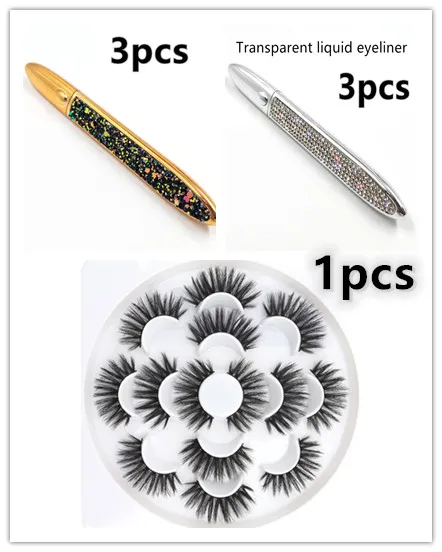 False Eyelashes Self adhesive Eyeliner Multicolor Mix Packing - Shop at LoveMi